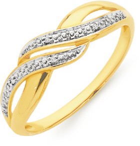 9ct-Diamond-Double-Swirl-Love-Dress-Ring on sale