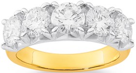 14ct+Element+Lab+Diamond+Wide+Band