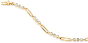 10ct-Element-Lab-Diamond-Paperclip-Bracelet on sale