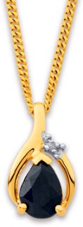 9ct-Sapphire-and-Diamond-Pendant on sale