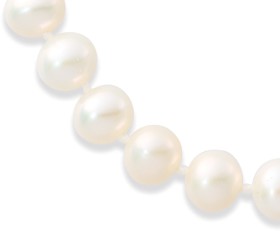 9ct-45cm-Cultured-Fresh-Water-Pearl-Necklace on sale