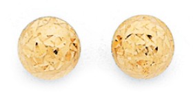 9ct-6mm-Diamond-Cut-Ball-Studs on sale