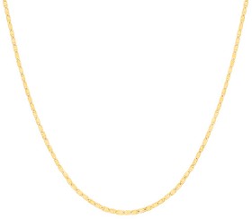 9ct-45cm-Fancy-Diamond-Cut-Twist-Mirror-Chain on sale
