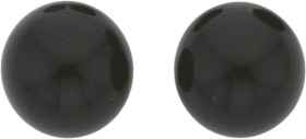 9ct+Onyx+Ball+Earrings