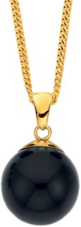9ct-Onyx-Ball-Pendant on sale