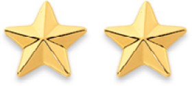 9ct-Faceted-Star-Earrings on sale