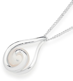 Sterling-Silver-Freshwater-Pearl-Swirl-Pendant on sale