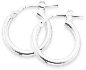 Sterling-Silver-10mm-Hoop-Earrings on sale