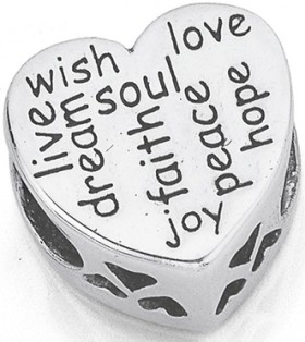 Sterling+Silver+Wish+Love+Dream+Heart+Addorn+Charm