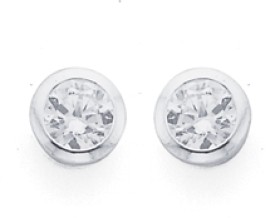 Sterling-Silver-4mm-Cubic-Zirconia-Stud-Earrings on sale