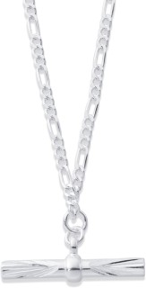 Sterling-Silver-45cm-Figaro-Fob-Chain on sale