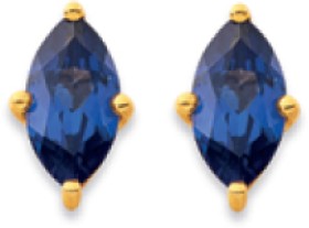 9ct-Created-Sapphire-Studs on sale