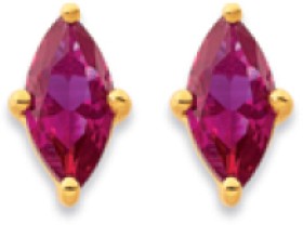 9ct+Created+Ruby+Studs