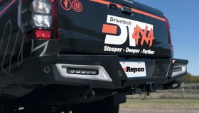 NEW-Drivetech-4x4-Rear-Steel-Tow-Bar-Steps on sale