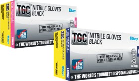 TGC-Black-Nitrile-Gloves-100-Pack on sale