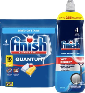 Finish-Dishwasher-Tablets-14-16-18s-or-Finish-Rinse-Aid-800ml on sale
