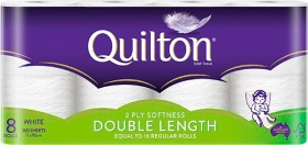 Quilton+Toilet+Tissue+Double+Length+8+Pack