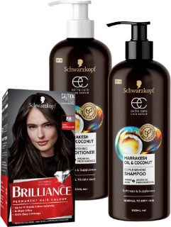Schwarzkopf+Brilliance+Hair+Colour%2C+Extra+Care+Shampoo+or+Conditioner+950ml