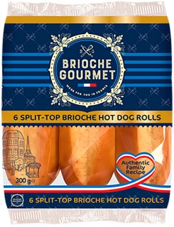 Brioche-Gourmet-Hot-Dog-Rolls-6-Pack on sale