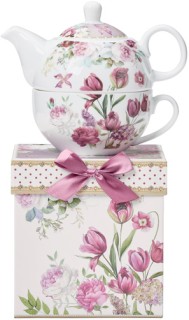 Tulips+Tea+for+One+Set