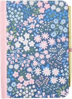 WHSmith-Dizzy-Bloom-A6-Notebook-with-Pen on sale