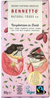 Bennetto-Dark-Chocolate-with-Raspberries-80g on sale
