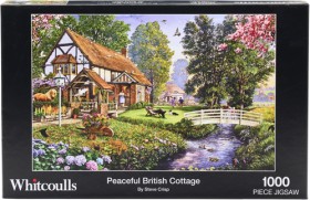 Whitcoulls-Peaceful-British-Cottage-1000-Piece-Puzzle on sale