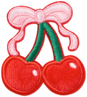 Noted-Embroidered-Sticker-Cherries on sale