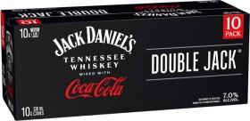 Jack-Daniels-Double-Jack-Coca-Cola-7-10-X-330mL-Cans on sale
