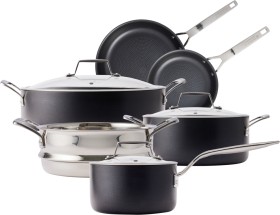 Cuisinepro-Diamond-9-Hard-Anodised-Cookware-Set-6-Piece on sale