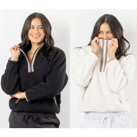 Simple-Sunday-Lounge-Sherpa-14-Zip-Pullover on sale