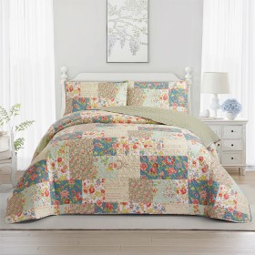 Solace+Victoria+Patchwork+Coverlet+Set