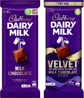 Cadbury-Blocks-150-190g on sale