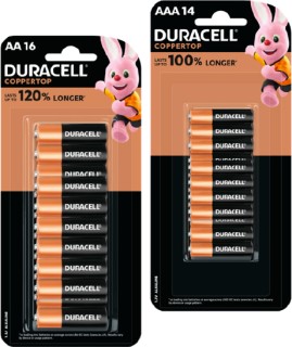 Duracell+Coppertop+AA+16+Pack+or+AAA+14+Pack+Batteries