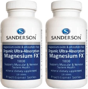 Sanderson+High+Absorption+Organic+Magnesium+FX+120+Tablets
