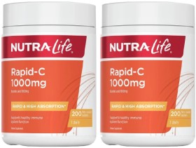 Nutra-Life-Rapid-C-1000mg-200-Tablets on sale