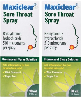 Maxiclear+Sore+Throat+Spray+3mg+30mL
