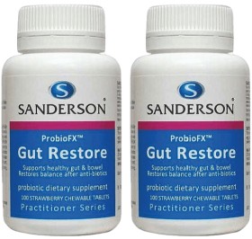 Sanderson-ProbioFX-Gut-Restore-Chewables-100-Tablets on sale