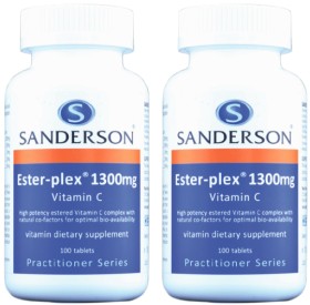 Sanderson+Ester-plex+1300mg+Vitamin+C+100+Tablets