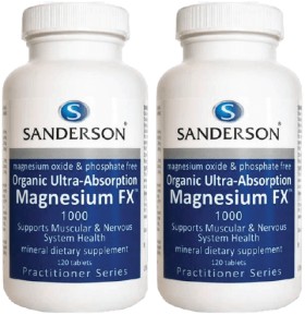 Sanderson+High+Absorption+Organic+Magnesium+FX+120+Tablets