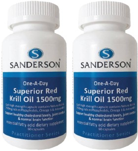 Sanderson+Krill+Oil+1500mg+60+Capsules