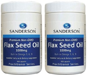 Sanderson-Flax-Seed-Oil-1000mg-300-Capsules on sale