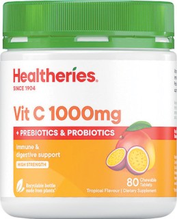 Healtheries+Vitamin+C+1000mg+%2B+Probiotics+80s