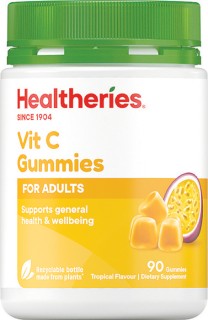 Healtheries+Adult+Vit-C+Tropical+Gummies+90+Pack