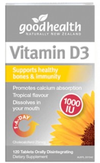 Good+Health+Vitamin+D3+1000IU+120+Tablets