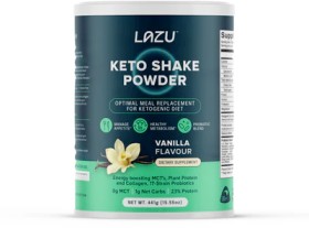LAZU+Keto+Vanilla+Shake+Powder+441g