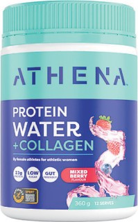 Athena-Protein-Water-Collagen-Mixed-Berry-360g-Powder on sale