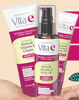 Plunketts-Vita-e-SkinCare-Range on sale