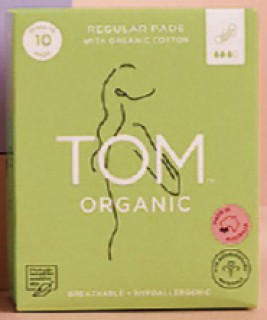 Tom+Organic+Regular+Pads+with+Organic+Cotton+10+Pack