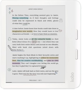 Kobo-Libra-Colour-7-eReader-White on sale